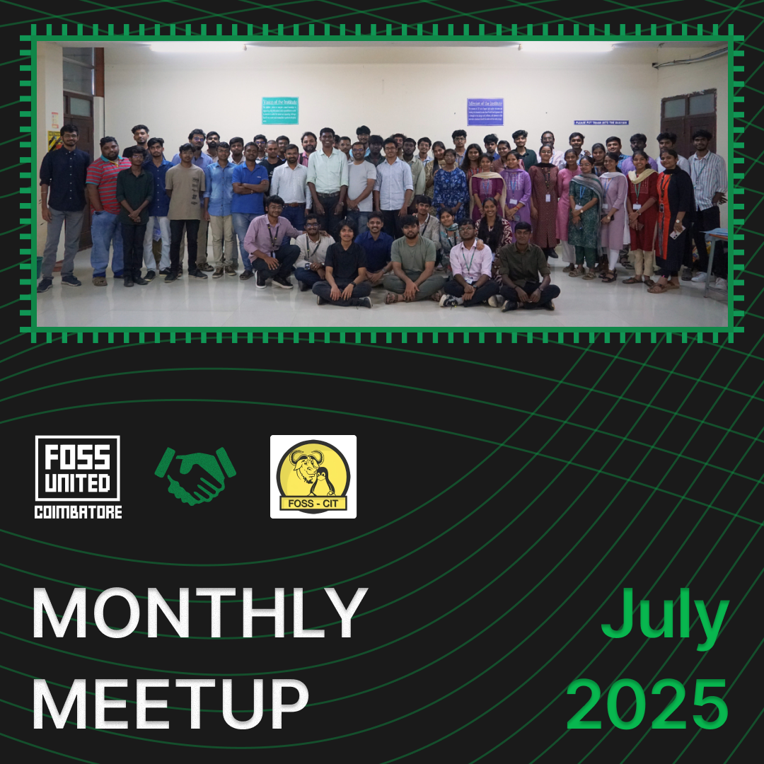 FOSS Meetup | July 2025 event banner